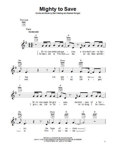 Image result for Mighty to Save Tutorial