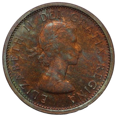 Canada 1959 1 Cent Elizabeth II KM# 49 World Bronze Coin - Imperial ...