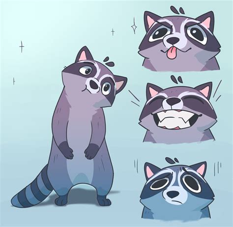 HappyRaccoons (@Happyraccoons) on X | Ilustración mapache, Arte de mapache, Garabatos lindos
