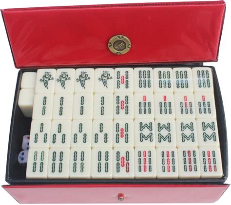 Mahjong Sets | 144pcs Mahjong Tiles with 2 Dices and Box | Traditional ...