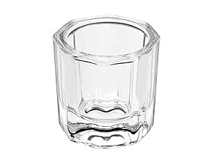 BOLT BEE Dappen Dish Cups for Nail Art Acrylic Liquid - Clear Glass ...