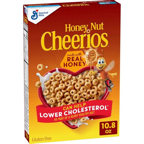 Honey Nut Cheerios, Heart Healthy Gluten Free Breakfast Cereal with ...