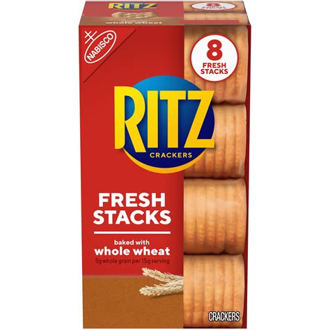Ritz Fresh Stacks Whole Wheat Crackers, 8 Count, 11.6 Oz – Walmart ...