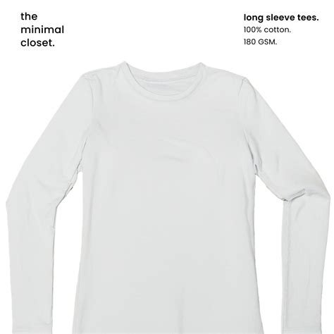 LONG SLEEVES TEE [5 Solid Colours] [180 GSM] – The Minimal Closet