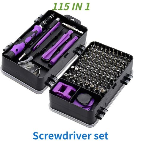 Screwdriver Set 115 in 1 Computer Repair Kit Electronic Tool kit Mini ...