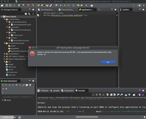 Image result for Java Spring Boot Error