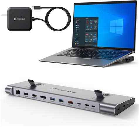 Amazon.com: TobenONE USB-C Docking Station 3 Monitors & Dual Monitor ...