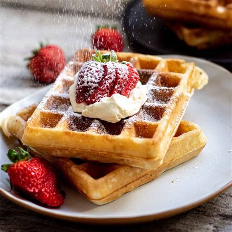 Sweet Belgian Waffle Recipe No Yeast | Bryont Blog