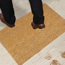 Buy ATMAH Plain Coir Rectangular Doormat, (40Cm X 100Cm, Beige) Online ...