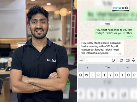 Intern tells boss: I don't need internship as my AI startup got funded