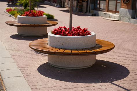 Bench with planter | Concrete planter with bench - Model 192 | Encho ...