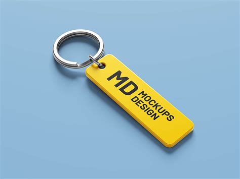 5 Free Rectangle Keychain Mockup PSD Files - Good Mockups
