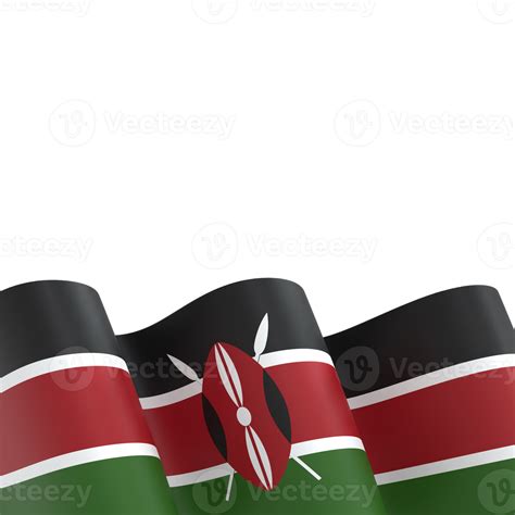 Kenya flag design national independence day banner element transparent background png 11346519 PNG