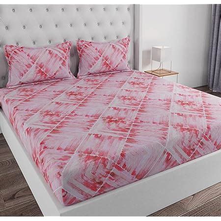Huesland by Ahmedabad Cotton 144 TC Bedsheet for Single Bed with 1 ...