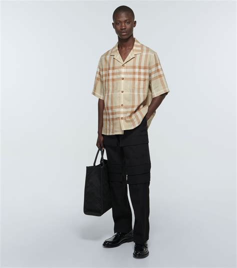 Burberry - Short-sleeved linen shirt Burberry
