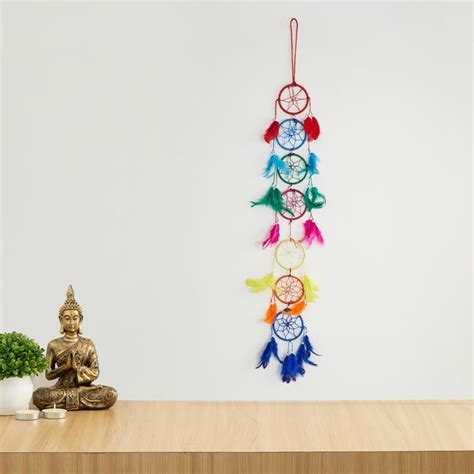 Buy Corsica Vibrant Multicolour Beaded Dream Catcher - 7 Chakras from ...