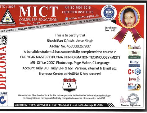 Click Here to verify Certificate