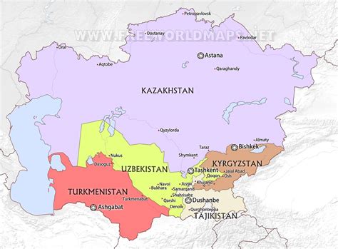 Central Asia Maps