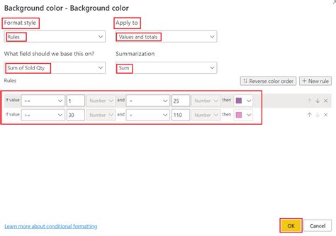Conditional Formatting Multiple Columns in Power Bi 的图像结果