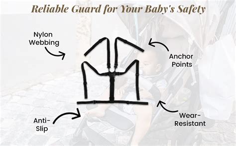 SNOWIE Soft® Adjustable Baby Safety Harness Belt - 5-Point Secure Chair ...