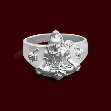 Buy Mahadev Shiv Shankar Ring in Pure Silver online