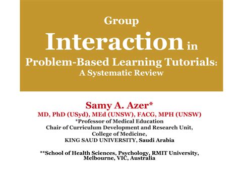 Image result for Small Group Problem Based Learning