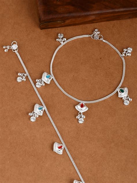 Buy Silver Plated Ankle Chain Paijeb - Anklets for Women Online at ...