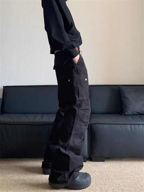 Retro Multi-pocket Cargo Pants, Men's Straight Casual Paratrooper Trou ...