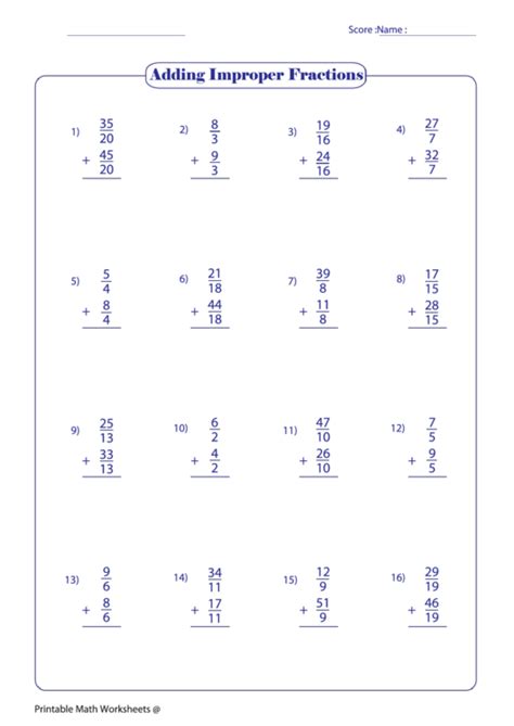 Image result for Addition of Figures of Improper Fraction