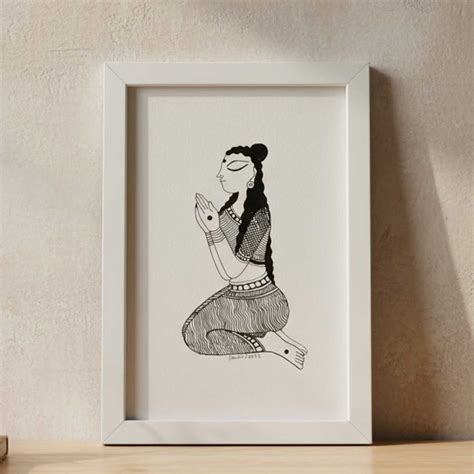 Buy 6 x 9 Inch | Namaskar Yoga Pose | Minimalist Black & White ...