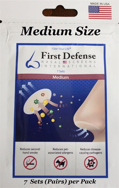 Buy First Defense Nasal Screens - Multi-Size and Quantity Packs (1-Pack ...