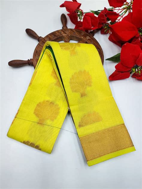 Plain Cotton Saree TB94