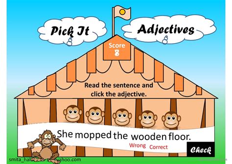 Pick the Adjective. general reading…: Español ELE powerpoints