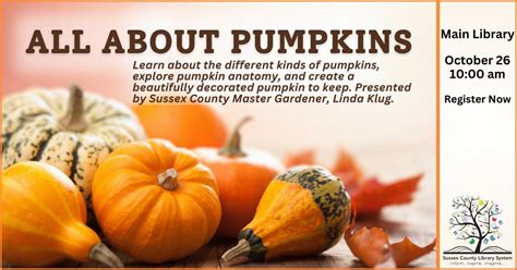 All About Pumpkins @ Main Library, Sussex County Library System, Newton ...