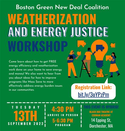 Weatherization Workshop (Mass Save and housing/climate justice) with ...
