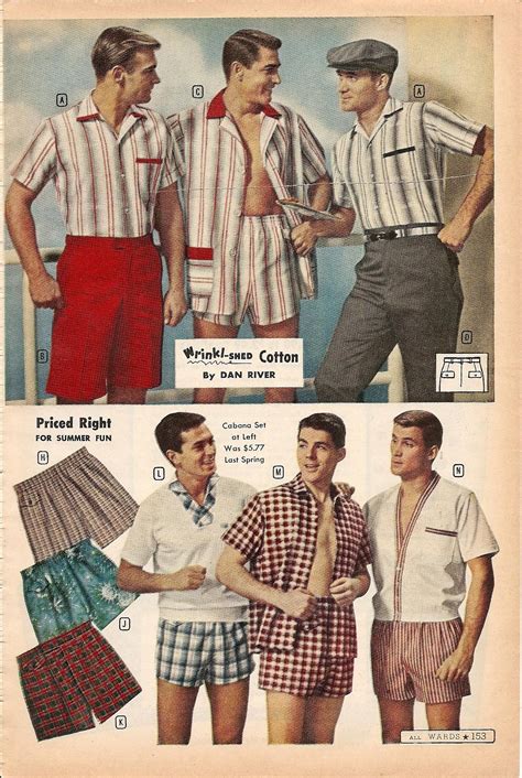 Dan River - Wrinkl-Shed Cotton | Vintage mens fashion, 1950s mens ...