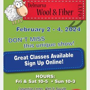 Delmarva Wool and Fiber Expo, Roland E. Powell Convention Center, Ocean ...