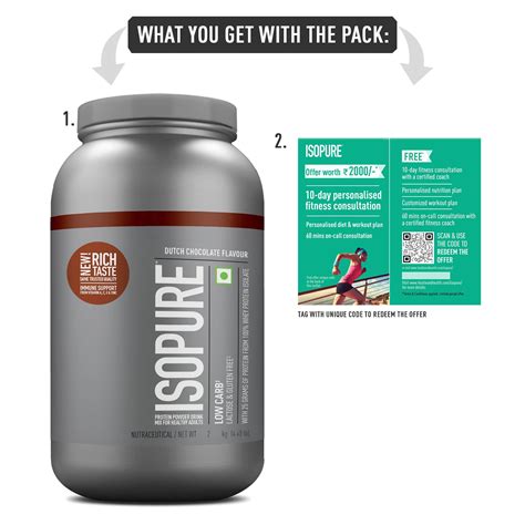 Isopure Whey Protein Isolate Powder with Vitamins for Immune Support ...