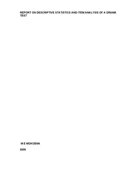 Image result for Descriptive Statistics Report