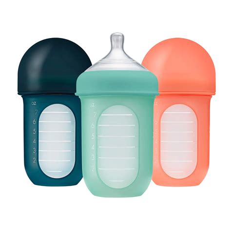 Amazon.com : Boon Nursh Reusable Silicone Pouch Baby Bottles - Medium ...