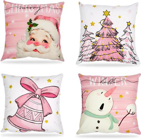 Amazon.com: CABEST Christmas Decorations for Home - Pink Christmas ...