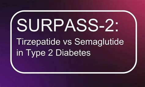 SURPASS-2- Tirzepatide vs Semaglutide in Type 2 Diabetes