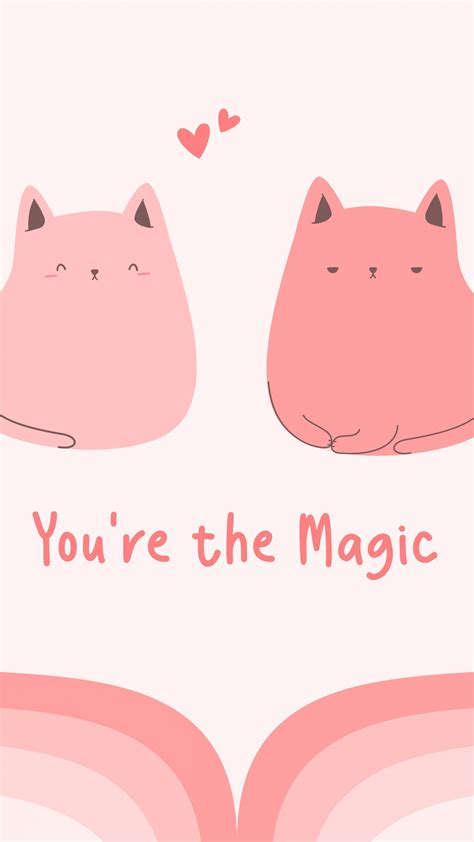 Cute preppy Wallpaper 4K, You're the magic, Kawaii