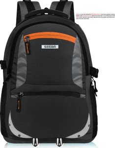 SEEBA Waterproof Febric Spacy Unisex School Bag With Reflective Strip ...