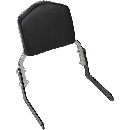 AllExtreme EXBU3BC Motorcycle Heavy Metal Cushion Backrest Passenger ...