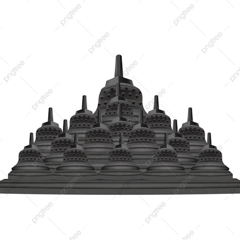 Candi Borobudur Candi Indonesia Vektor Gratis Png, Candi Borobudur, Vektor Borobudur, Borobudur ...