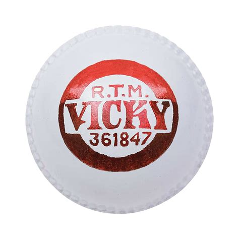Vicky Leather Cork Cricket Ball Ideal for Intermediate & Recreational ...
