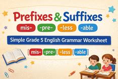 Class 6 Vocabulary Worksheet on Prefixes and Suffixes | PlanetSpark