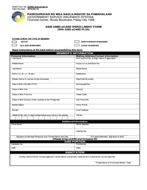 2010-2026 Form PH GSIS ECRD-2010-02-001-B - Fill Out, Sign & Share ...