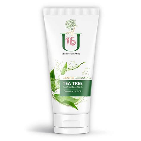 U16 Tea Tree Face Wash with Tea Tree Oil & Neem Extract For acne pimple ...